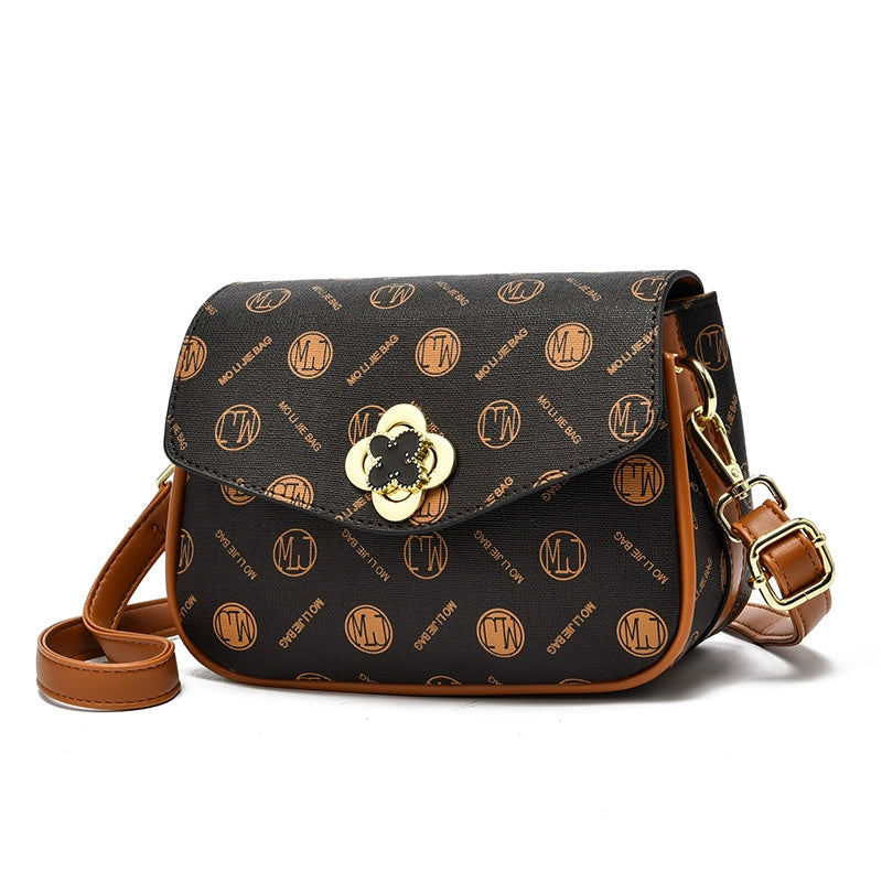 Bag women's summer new trendy niche versatile messenger high sense Popular style texture popular small square bag this year