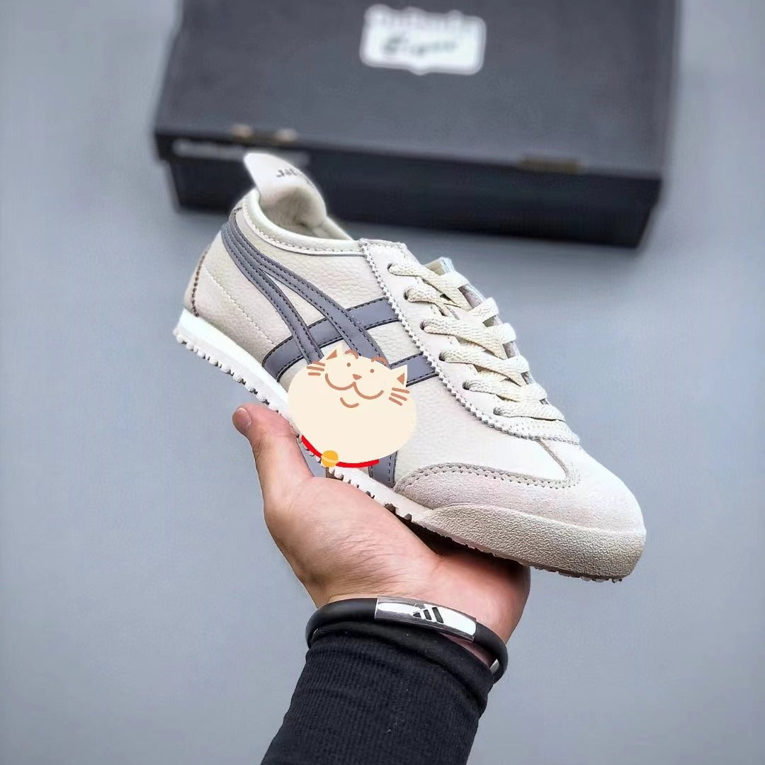 xakxx New Putian Pure Original Mexico 66 Ghost Grave Women's Board Shoes Top Layer Cowhide Couple Casual Shoes