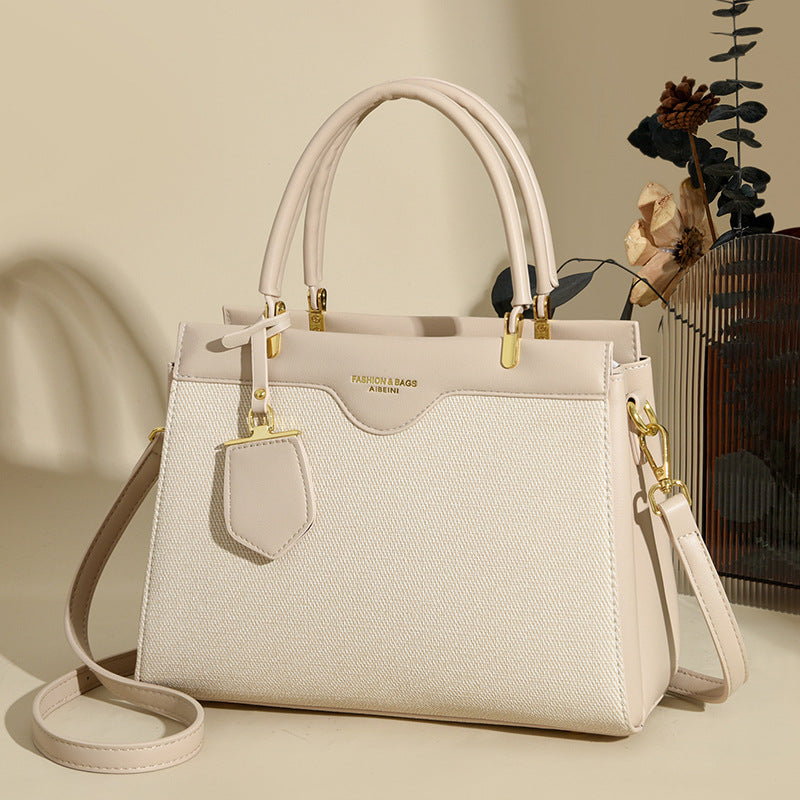 Bag popular autumn new canvas surface handbag light luxury high-end women's bag practical versatile shoulder bag