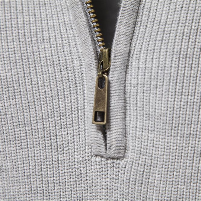 XAKXX 2025 Autumn and winter new men's Popularan size New sweater men's long-sleeved half-zipper stand-up collar solid color versatile casual trendy sweater
