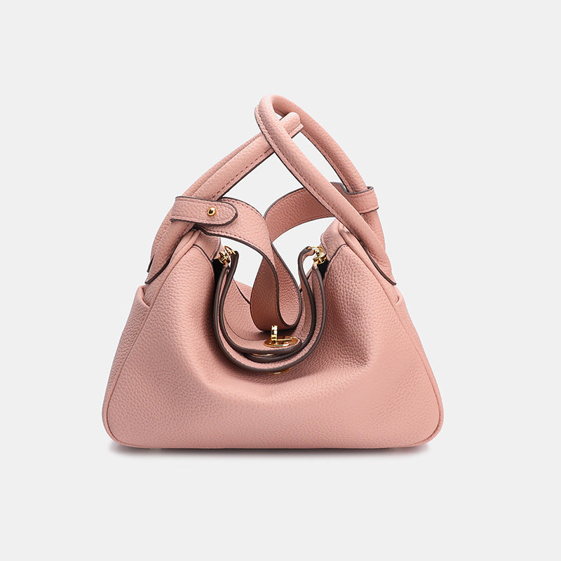 2025 popular new women's bag lindy bag mini soft leather shoulder messenger bag pillow bag versatile lindy small bag doctor