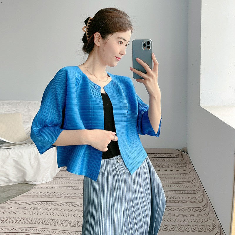 2025 Change the style, change the size, OEM customization, basic cardigan top, women's outer and women's versatile shawl short coat spring