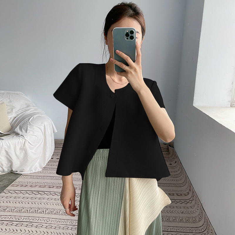 2025 Change the style, change the size, OEM customization, basic cardigan top, women's outer and women's versatile shawl short coat spring