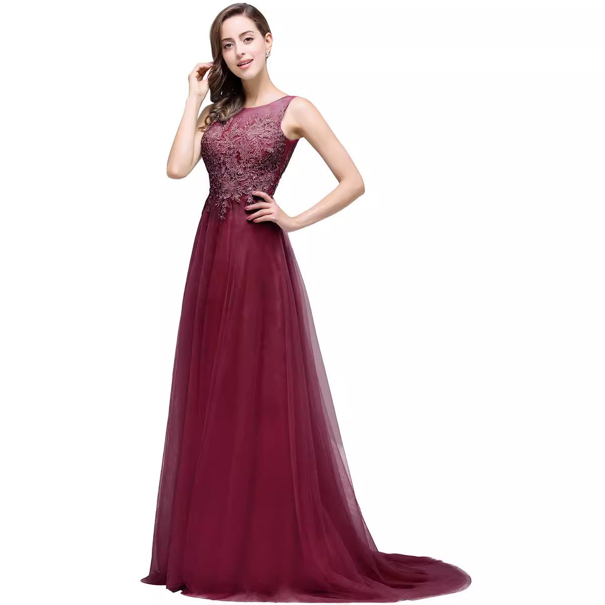 2025 New Popular trade evening dress women's popular new backless elegant dignified atmosphere banquet choir performance dress