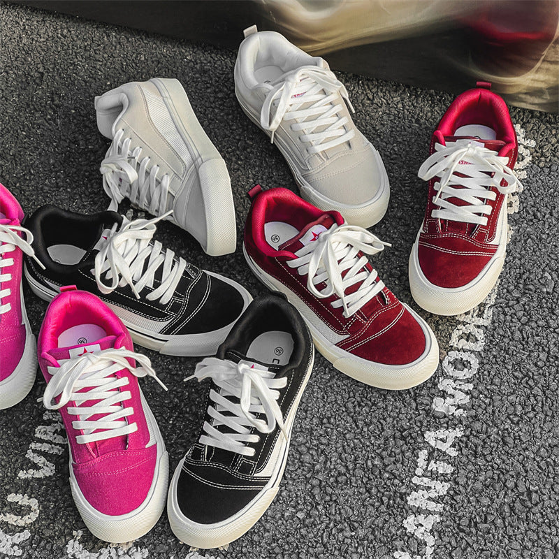 xakxx Spring New Design Sense Low-Top Canvas Shoes Men's and Women's Ins Trendy All-Matching Hong Kong Style Casual Sneakers for Students