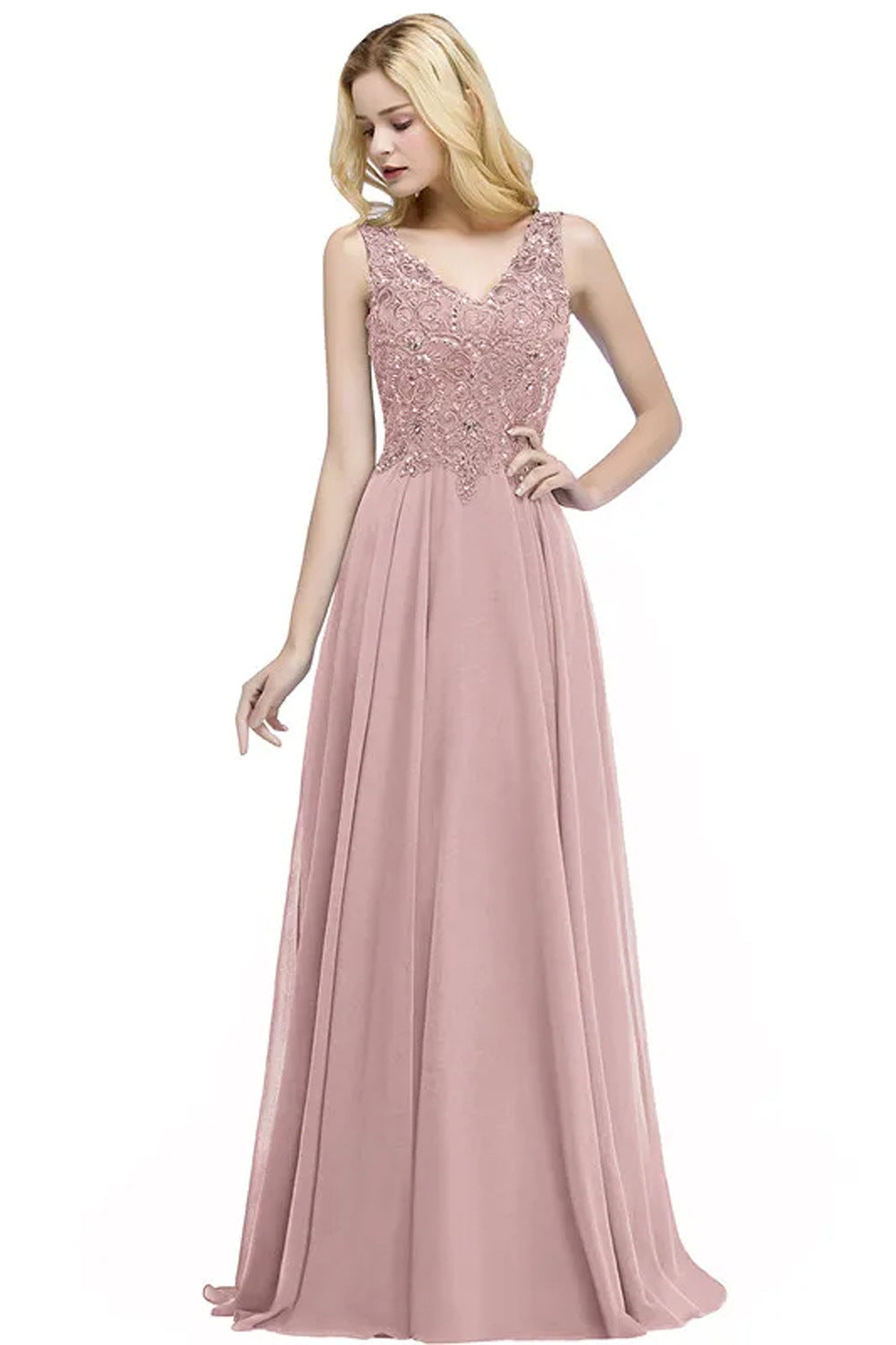 2025 Hot Trade Lei Sexy Chiffon Ball Dress Long A-shaped Formal Dress Women's Split V-Neck Gala Dress