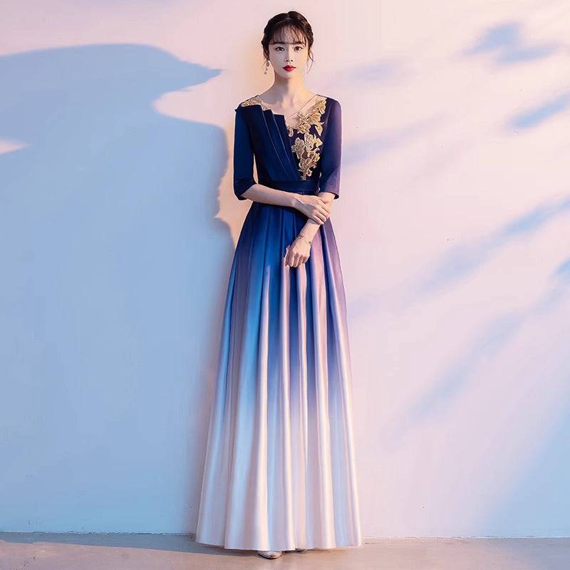 2025 Chorus costumes Women's long skirts New adult stage performance costumes Choir recitation competition evening gowns