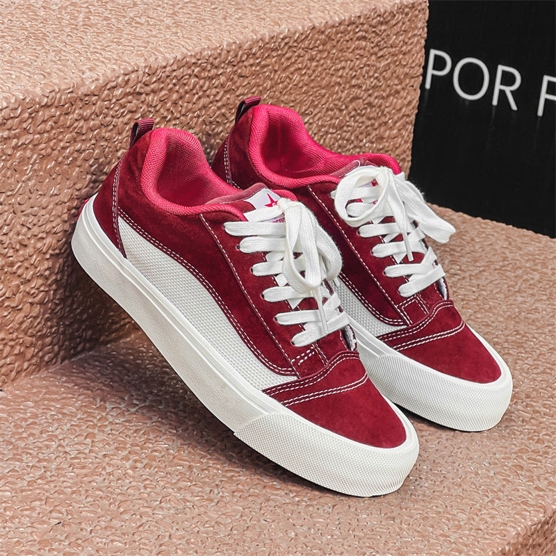 xakxx Spring New Design Sense Low-Top Canvas Shoes Men's and Women's Ins Trendy All-Matching Hong Kong Style Casual Sneakers for Students