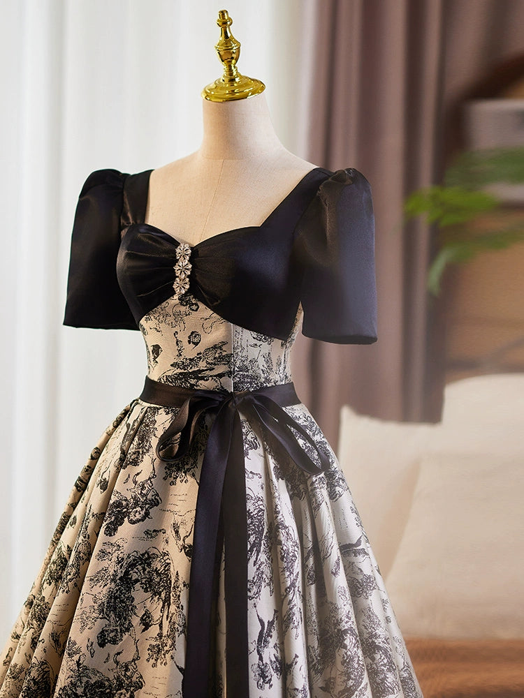Black birthday banquet high-end evening dress vocal art test solo performance suit light luxury niche high-end tutu skirt