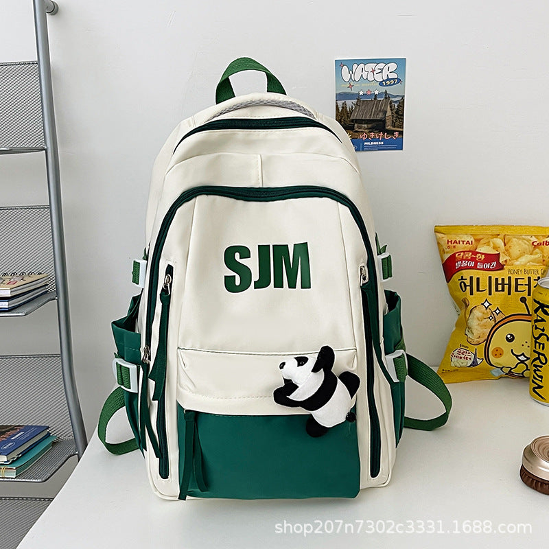Foreign Trade Schoolbag Ins College Students' Backpack High School Student Good-looking Junior High School Student Large-Capacity Backpack Computer Bag