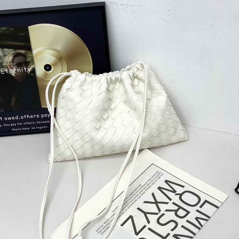 XAKXX Woven women's bag popular new dumpling bag female crossbody niche design lucky bag bag cloud bag one shoulder diagonal span bag tide