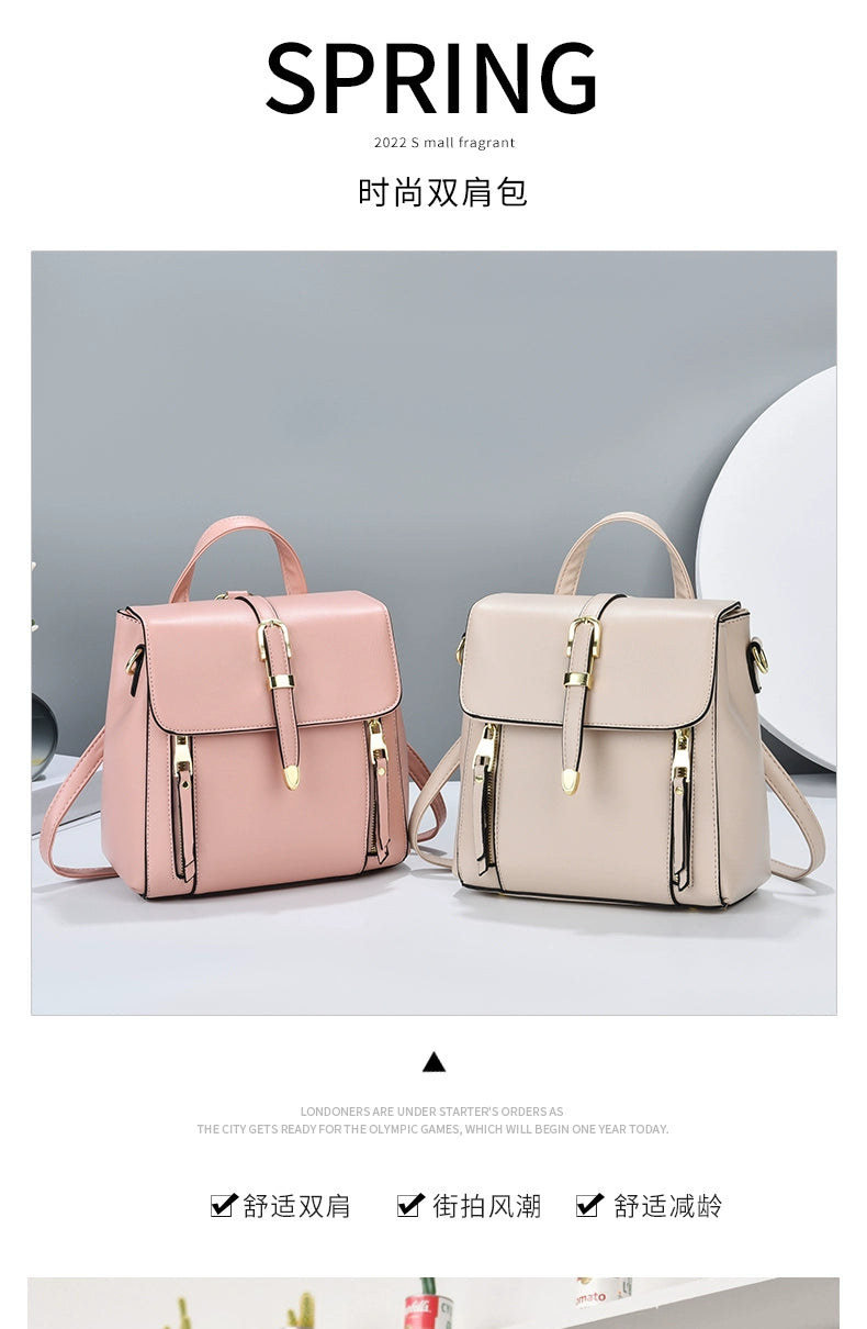 Backpack New Summer Multifunctional Crossbody Bag Premium Sense Large Capacity Portable Shoulder Bag Women's Bag