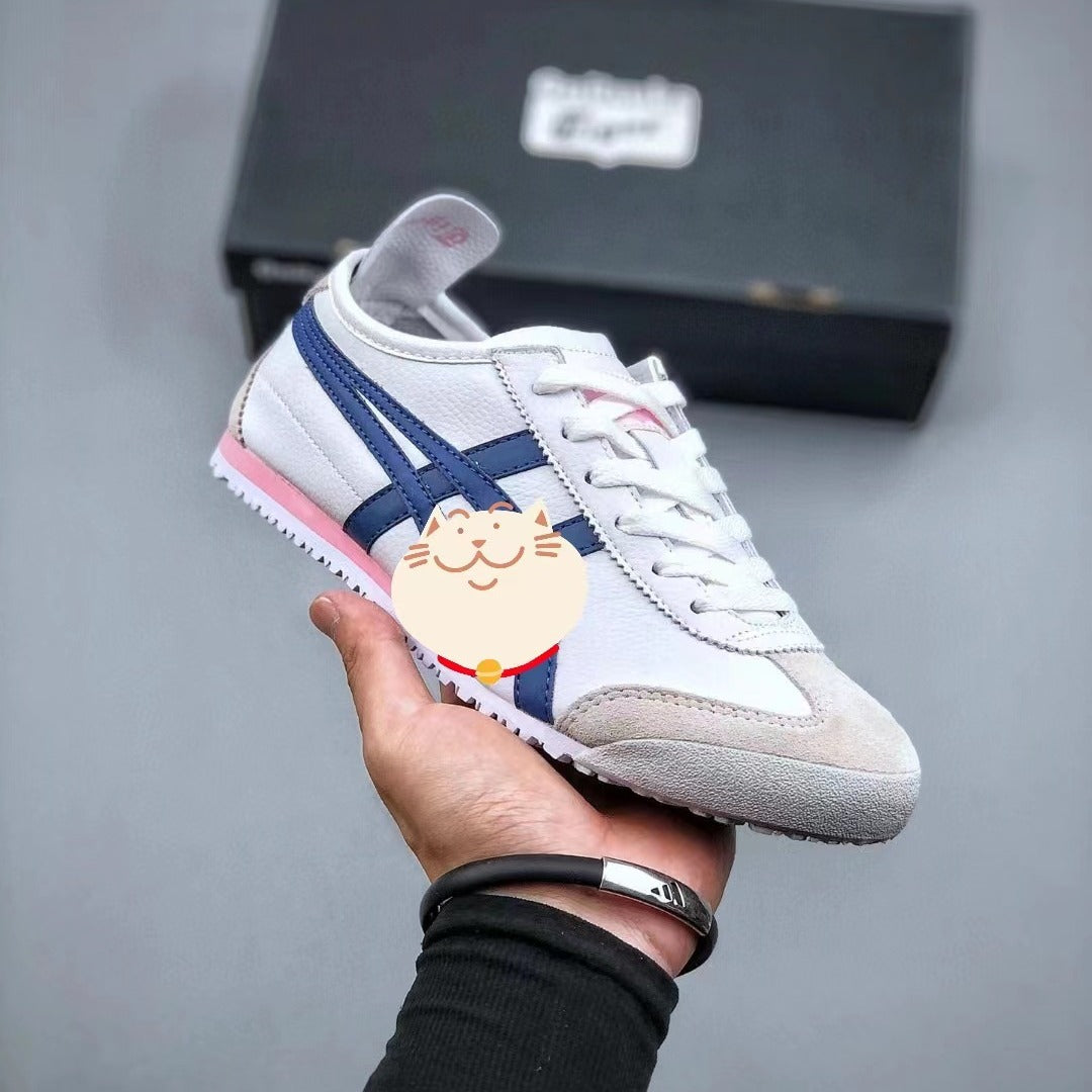 xakxx New Putian Pure Original Mexico 66 Ghost Grave Women's Board Shoes Top Layer Cowhide Couple Casual Shoes