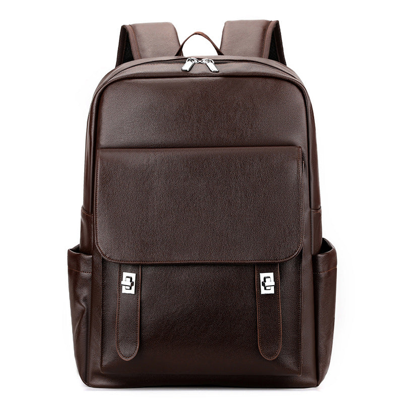 XAKXX 2025 Cross-border backpack simple lock large capacity business computer bag student schoolbag travel commuter men's backpack