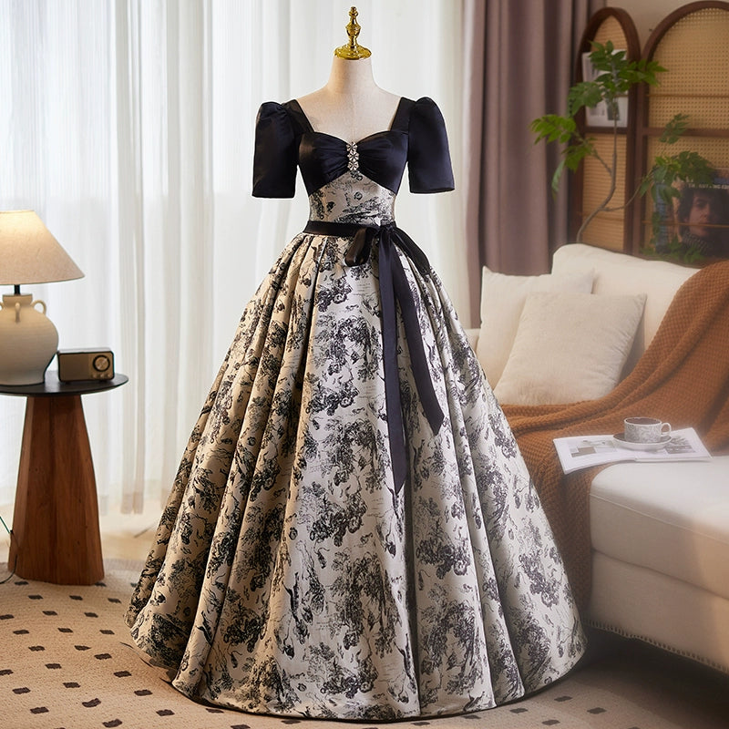 Black birthday banquet high-end evening dress vocal art test solo performance suit light luxury niche high-end tutu skirt