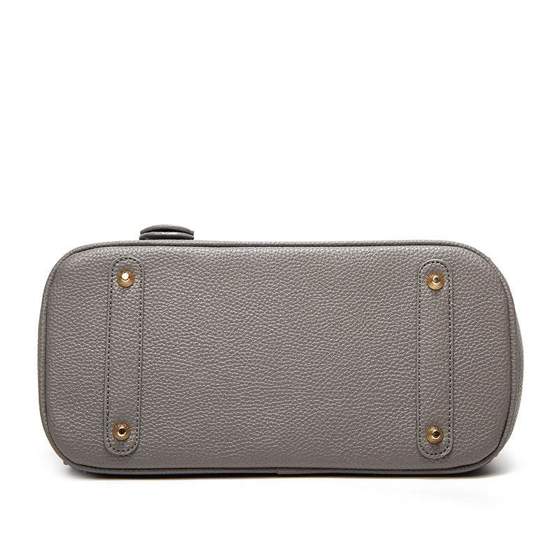 2025 Popularan beautiful women's bag fashion classic lychee pattern women's bag new portable platinum bag portable shoulder bag oblique span bag