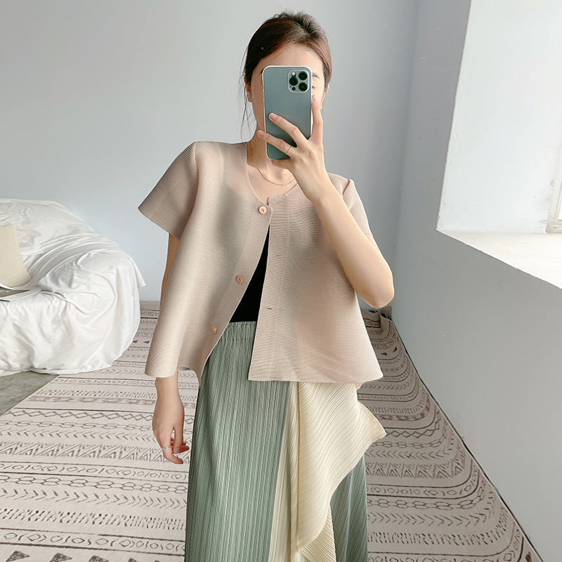 2025 Change the style, change the size, OEM customization, basic cardigan top, women's outer and women's versatile shawl short coat spring