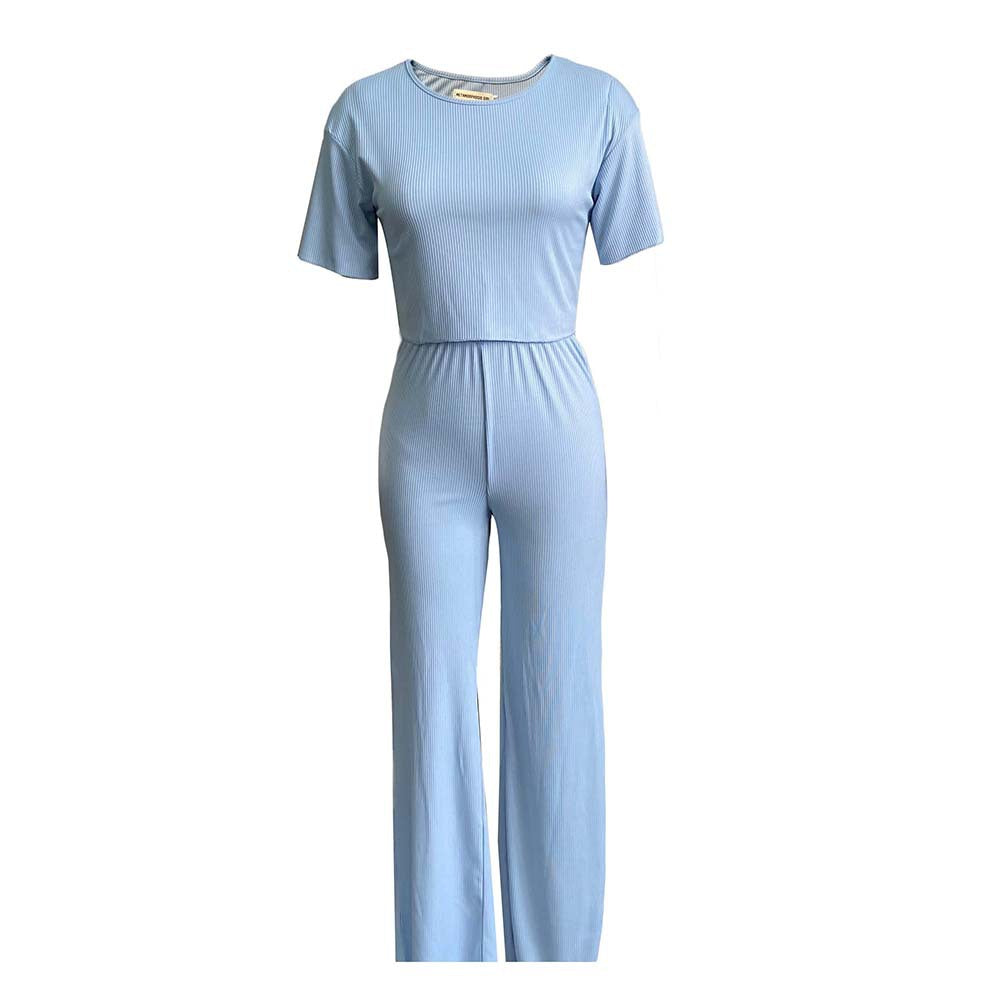 2025 D180 2025 women's clothing popular summer short-sleeved pit strips solid color casual fashion African large size New suit