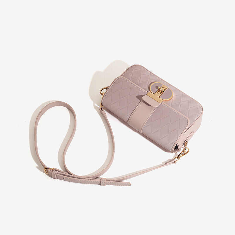 2025 Popular light summer light luxury neon bag popular textured small square bag portable underarm bag single shoulder messenger bag