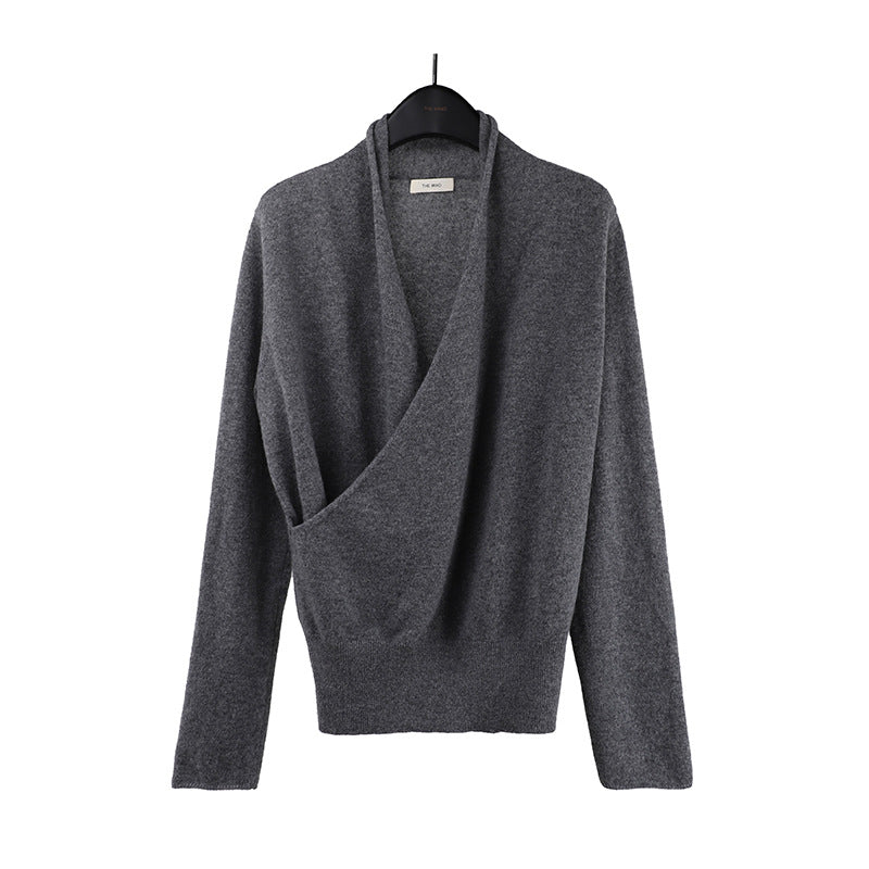 2025 Merino full wool sweater popular autumn and winter Korean version of gentle skin-friendly soft waxy sweater women M9264