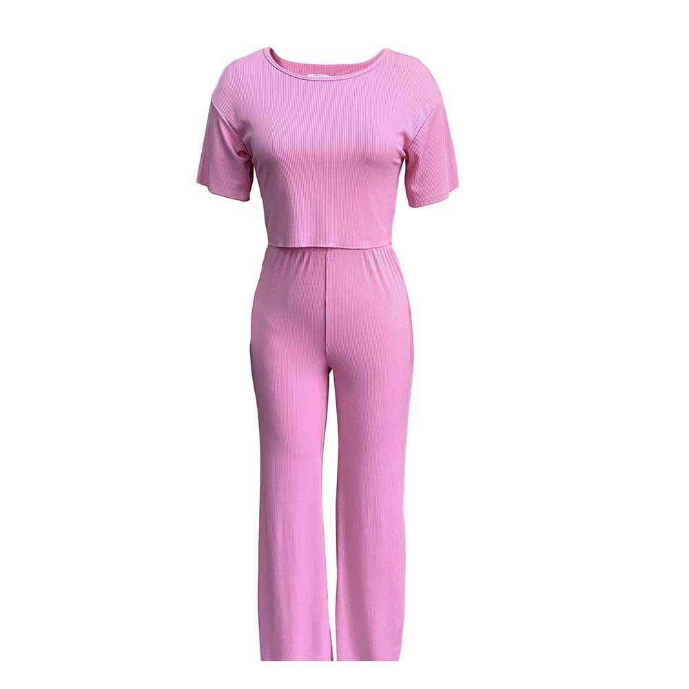 2025 D180 2025 women's clothing popular summer short-sleeved pit strips solid color casual fashion African large size New suit