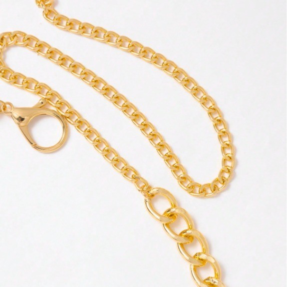 4565 Cross-border hot-selling new multi-layer wave fringed sun pendant chain waist chain exquisite metal chain waist chain belt