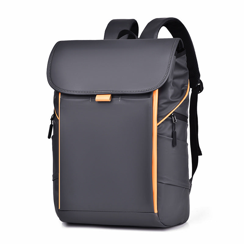 XAKXX 2025 popular new men's large-capacity contrasting color backpack fashionable and high-quality 15.6-inch computer travel backpack schoolbag