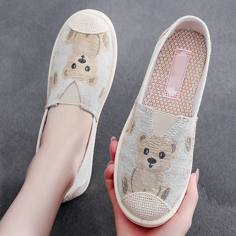 xakxx Slip-on Lofter Women's Canvas Shoes Spring, Summer and Autumn New Old Beijing Cloth Shoes Women's Single Shoes Breathable Lightweight Wholesale