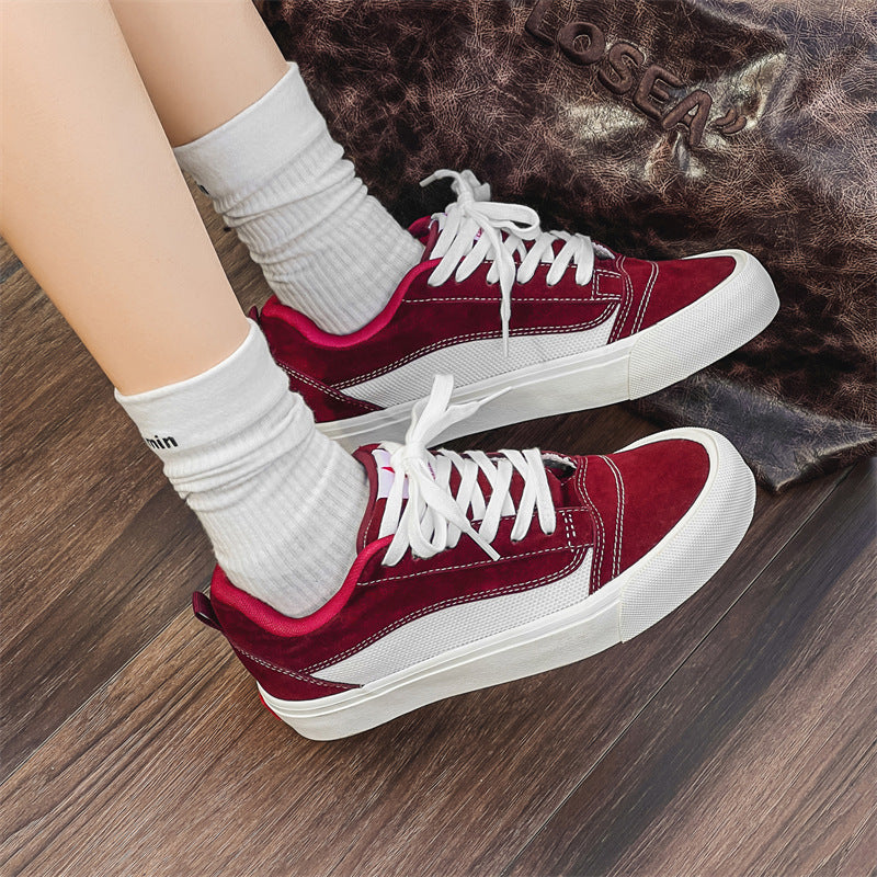 xakxx Spring New Design Sense Low-Top Canvas Shoes Men's and Women's Ins Trendy All-Matching Hong Kong Style Casual Sneakers for Students