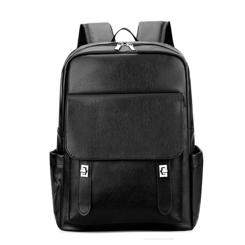 XAKXX 2025 Cross-border backpack simple lock large capacity business computer bag student schoolbag travel commuter men's backpack