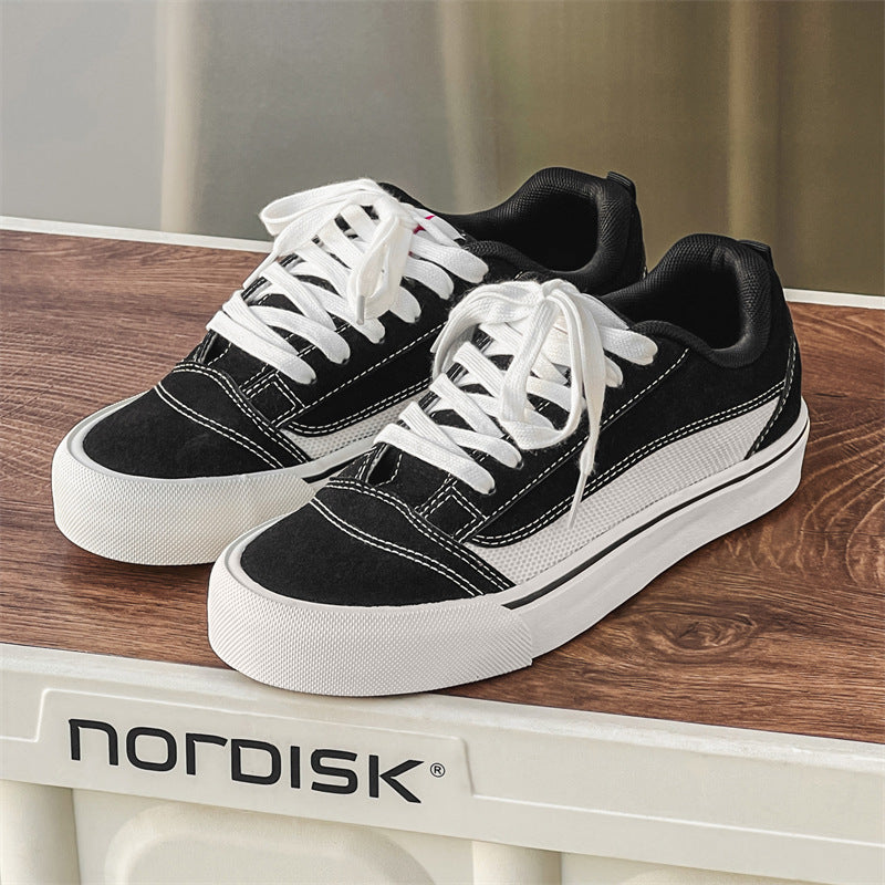 xakxx Spring New Design Sense Low-Top Canvas Shoes Men's and Women's Ins Trendy All-Matching Hong Kong Style Casual Sneakers for Students