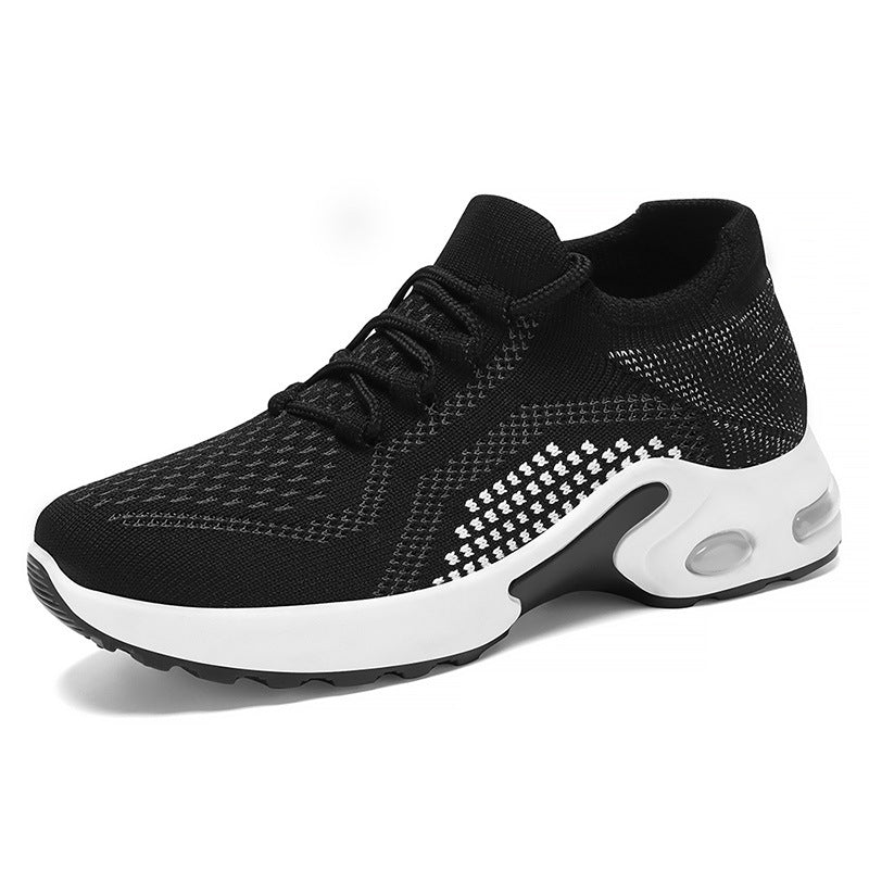 xakxx Women's Shoes Summer Shoes Cross-Border Temu Women's Shoes Wholesale Flyknit Breathable Casual Shoes Air Cushion Sneaker