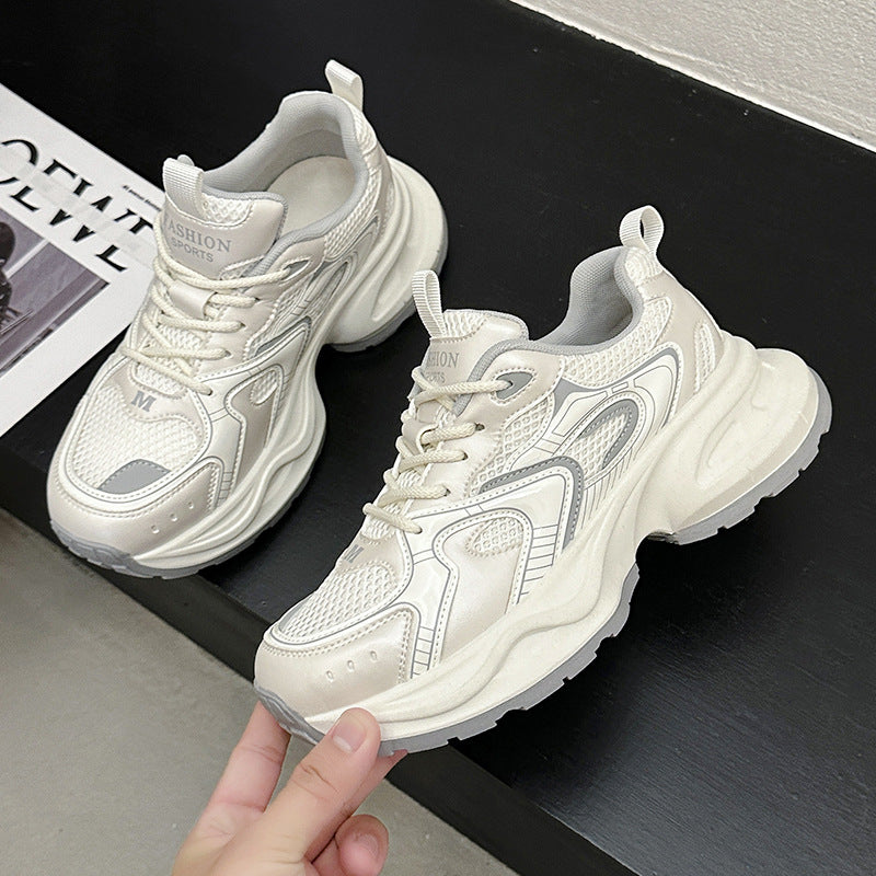 xakxx Free Shipping Summer New Ladies Dad Shoes Thick Sole Increased Slim Fit Women's Shoes All-Match Fashion Sneaker Women's Shoes