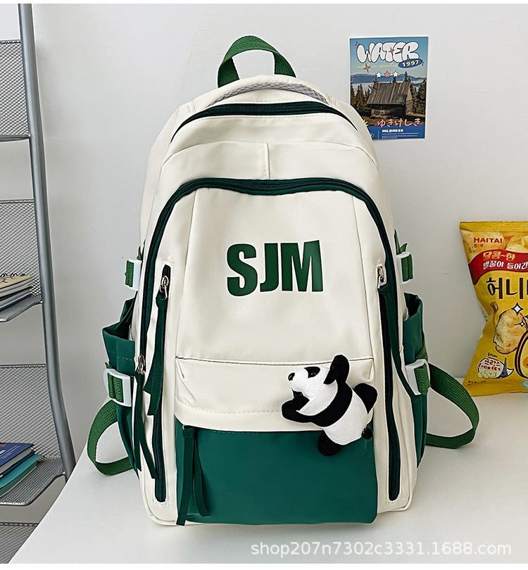 Foreign Trade Schoolbag Ins College Students' Backpack High School Student Good-looking Junior High School Student Large-Capacity Backpack Computer Bag