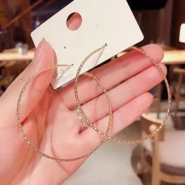 xakxx New Trend Simulation Pearl Long Earrings Women's Flower Rhinestone Wedding Pendant Earrings Fashion Korean Jewelry Earrings