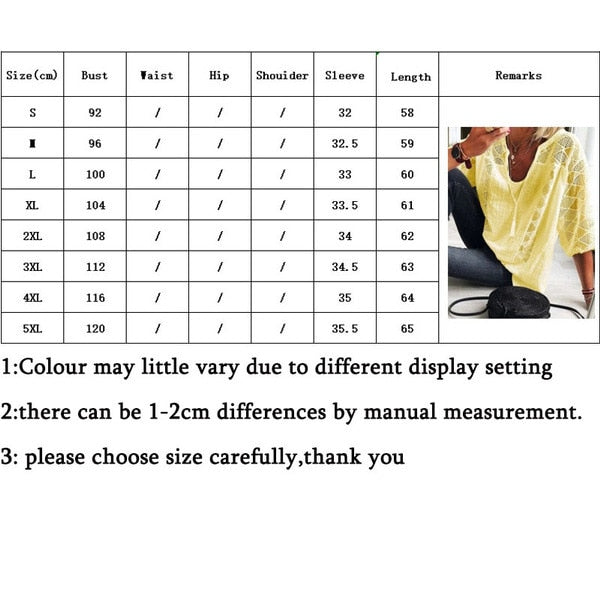 Xakxx - Women's blouse 2023 Spring/Summer Cotton Lace Shirt Spliced U Neck 3/4 Sleeve Top Women's Solid Loose Blouse