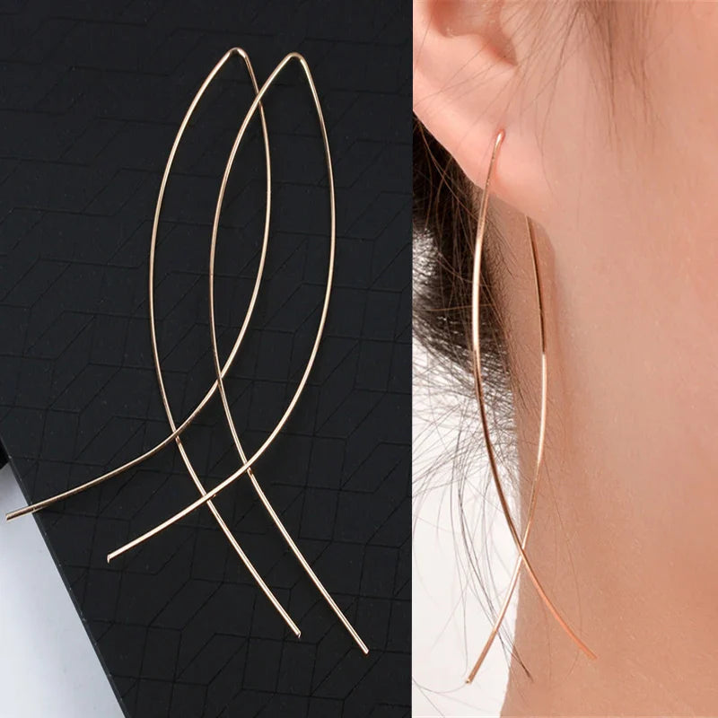xakxx New Fashion Trend Unique Design Elegant Delicate Geometric Round Earrings For Women Jewelry Wedding Party Premium Gifts