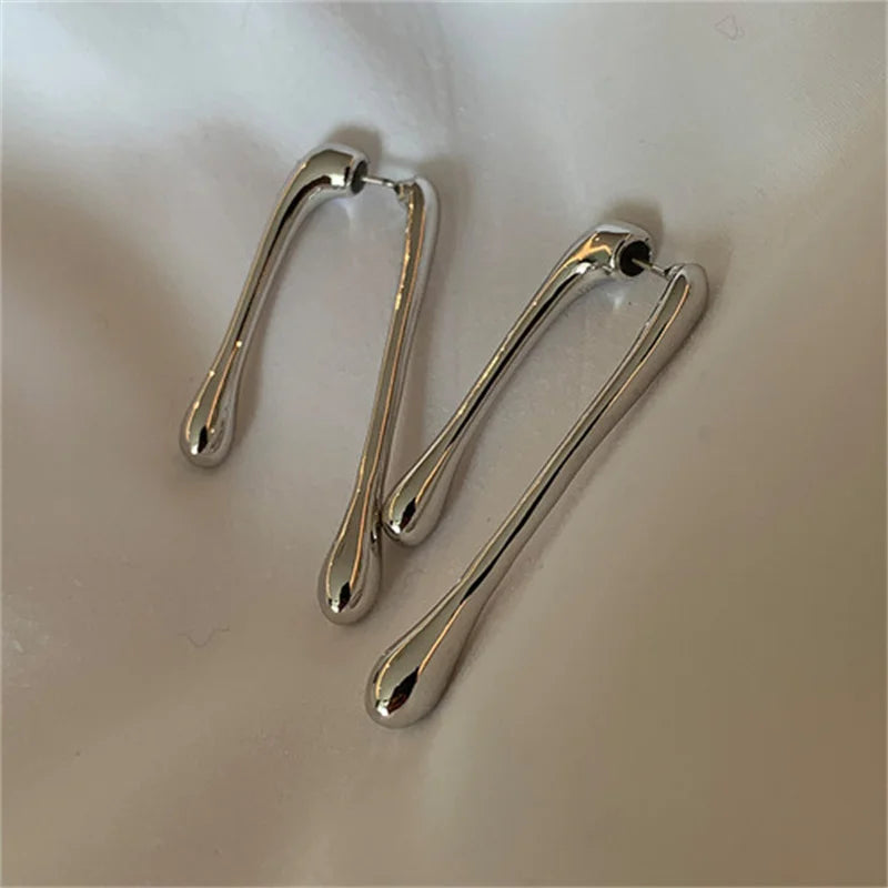 Accessories for Women Long Tassel Threader Earrings for Women Wave Shaped Simple Long Chain Earring Wedding Party Jewelry Gift