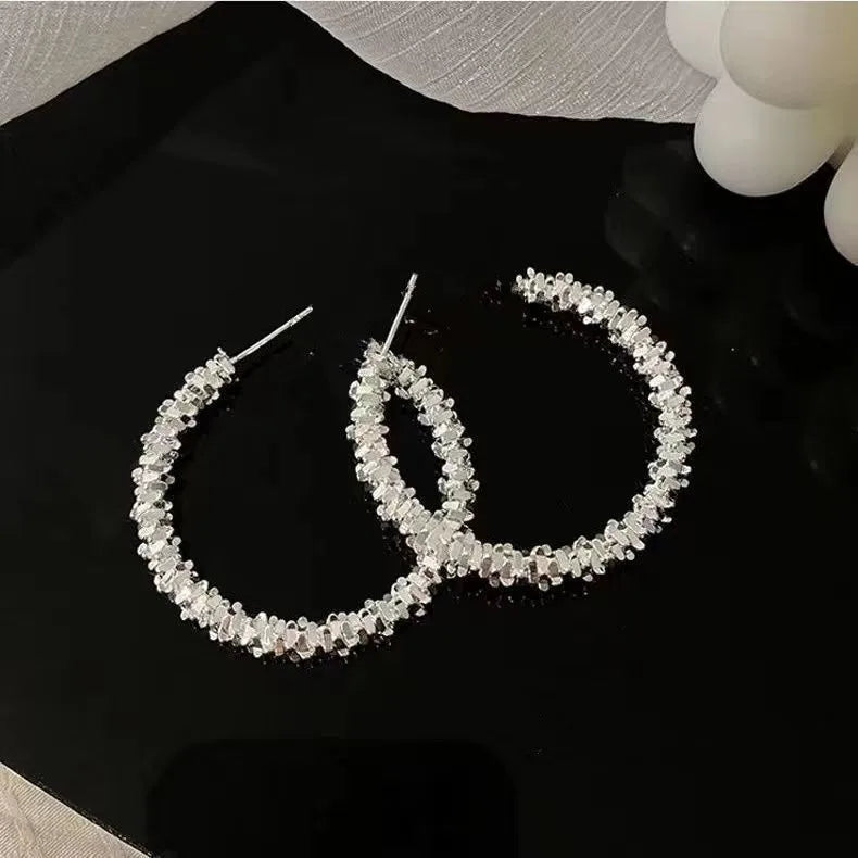 xakxx New Fashion Trend Unique Design Elegant Delicate Geometric Round Earrings For Women Jewelry Wedding Party Premium Gifts
