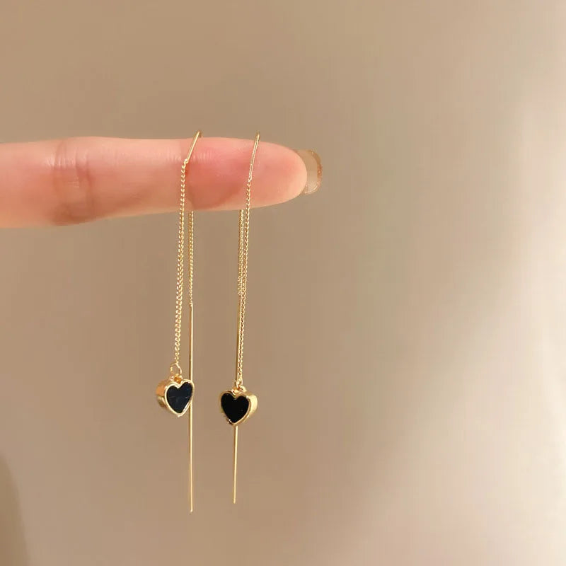 Accessories for Women Long Tassel Threader Earrings for Women Wave Shaped Simple Long Chain Earring Wedding Party Jewelry Gift