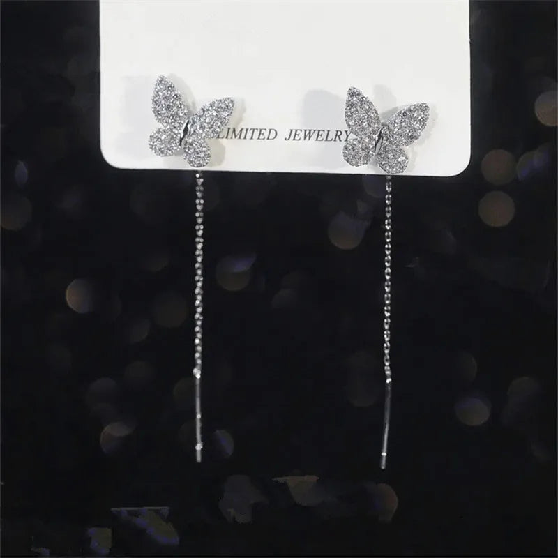 Accessories for Women Long Tassel Threader Earrings for Women Wave Shaped Simple Long Chain Earring Wedding Party Jewelry Gift