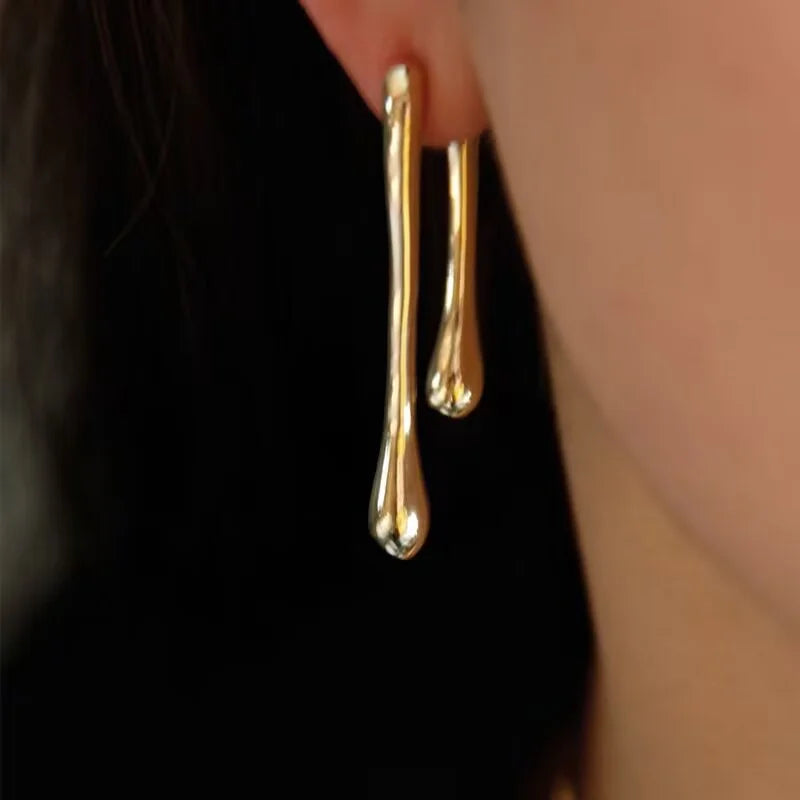 Accessories for Women Long Tassel Threader Earrings for Women Wave Shaped Simple Long Chain Earring Wedding Party Jewelry Gift