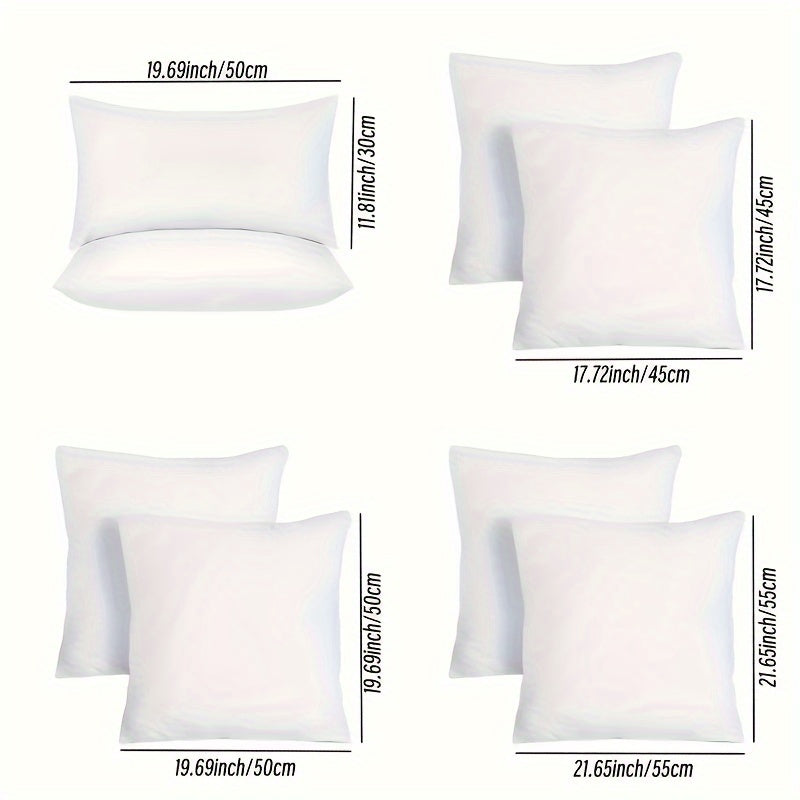 2pcs Pillow Inserts, Square Pillow Cushion Insert Soft Fluffy Cushion Pillow Core White Pillow Inserts Christmas Decor Halloween Decor Bed Sofa Home Decor