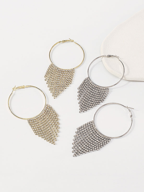 xakxx Geometric Tasseled Earrings Accessories