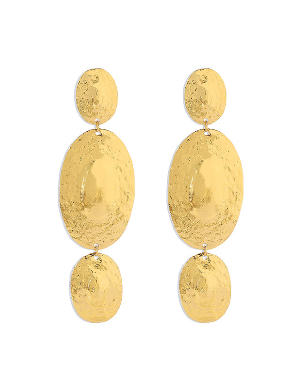 xakxx Geometric Solid Color Drop Earrings