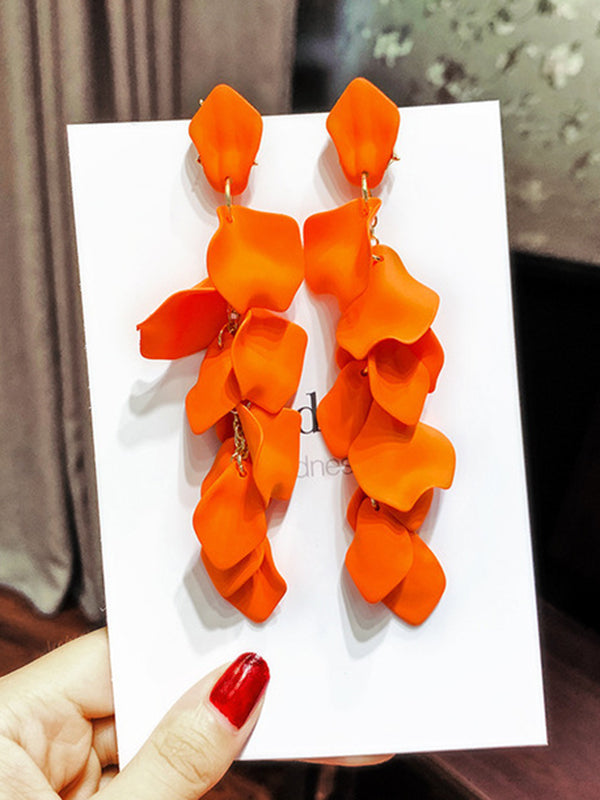 xakxx Stylish Tasseled Acrylic Earrings Accessories