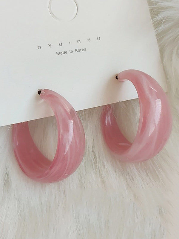 xakxx Vintage Geometric 6 Colors Acrylic Earring