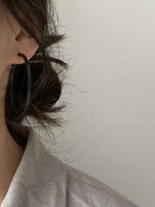 xakxx Original Solid Large Circle Earrings