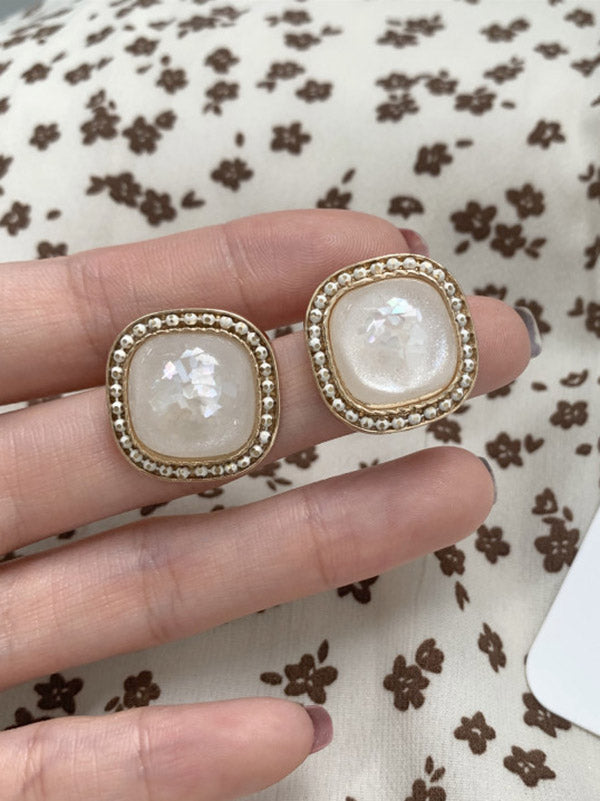xakxx Shell Geometry Vintage Simple Earrings