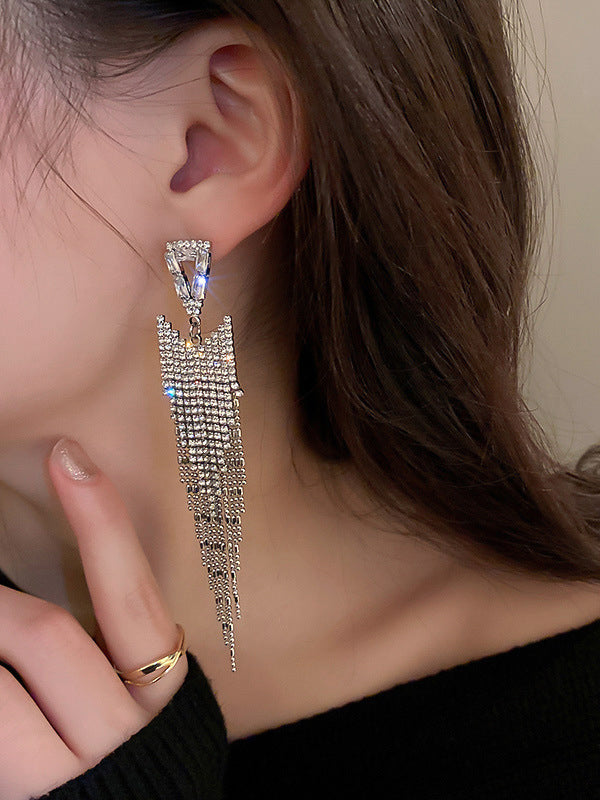 xakxx Original Statement Rhinestone Geometric Earrings